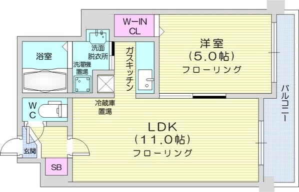 豊水すすきの駅 徒歩5分 10階の物件間取画像